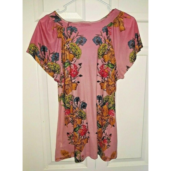 Unity World Wear Blouse Top Shirt In Pink Multicolors Size PL - Picture 3 of 3